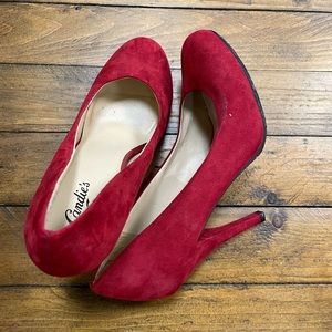 Candies red pumps size 7.5